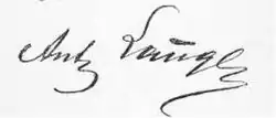 signature d'Antoni Lange
