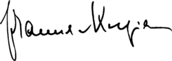 signature de Johanna von Koczian