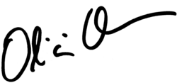 signature d'Olivia Hussey