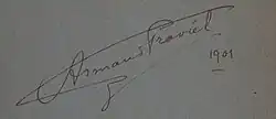 signature d'Armand Praviel
