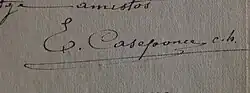 Signature de Estève Casaponce
