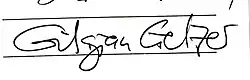 signature de Gilgian Gelzer