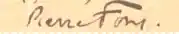 Signature de Pierre Fons