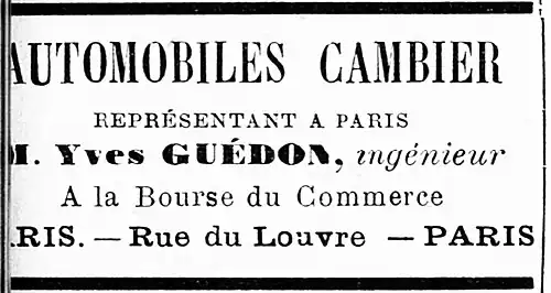 Automobiles Cambier.