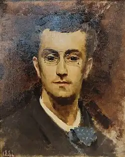 Autoportrait (1882), huile sur toile, musée de Bourbonne-les-Bains.