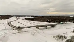 Extrémité est de l'autoroute 20, au kilomètre 542, à Notre-Dame-des-Neiges