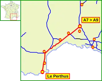 Carte de la route.