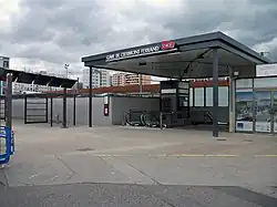 Entrée sud de la gare