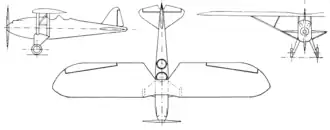 vue en plan de l’avion