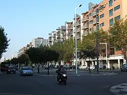 L'avenue Icària en 2004.