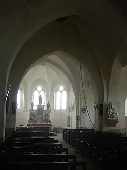 Intérieur de l'église.