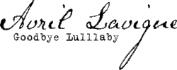 Description de l'image Avrillavigne goodbyelullaby logo.gif.