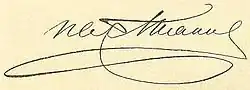 signature d'Ivan Aksakov