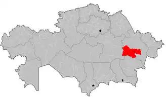 Localisation de District d'Aïagouz