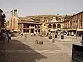 Plaza Mayor avec le marché médiéval.