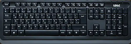 Clavier filaire 105&nbsp;touches « AZERTY+ » du constructeur LDLC.
