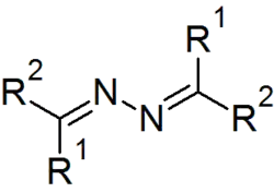 Formule générale des azines, famille de dérivés de l'hydrazine