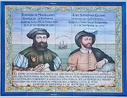 Fernand de Magellan et Juan Sebastián Elcano