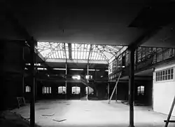 La verrière lors des travaux en 1935.