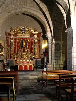 Église Saint-Jacques : intérieur et retable du XVIIIe&nbsp;siècle.