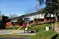 L'aire de jeux de l’école primaire.
