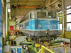 Le tour de re-profilage d'essieux, sur le site des Joncherolles.