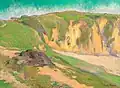 Émile Bernard : Falaises, Le Pouldu (non daté).