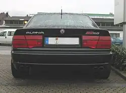 Alpina B12 5.0, vue arrière.
