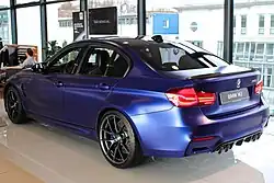 BMW M3 CS avec lèvre de spoiler caractéristique