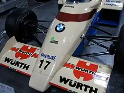 Arrows A7 à moteur BMW 4 cylindres turbo, pilotée en 1984 par le Suisse Marc Surer.
