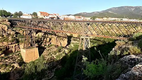 Le pont de Baúl, de l'ancien chemin de fer entre Baza et Gor