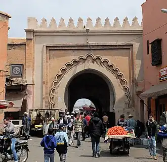 La façade intérieure (sud) de Bab El Khemis.