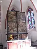 Le retable fermé