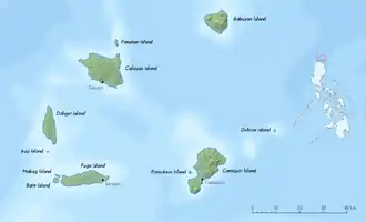 L'archipel Babuyan, avec l'île Babuyan au nord