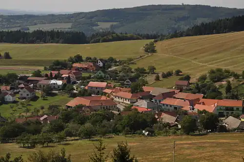 Vue du hameau de Babylon.