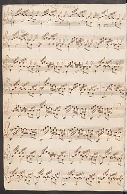 partition autographe