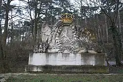 La pierre des armes du château de Weilburg