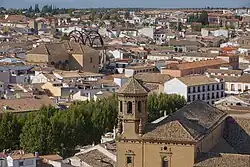 Vue du centre-ville depuis la tour de la cathédrale.