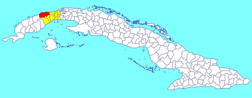 Municipalité de Bahía Honda dans la province d'Artemisa