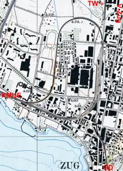 La boucle de la gare, mise en service après 1897.