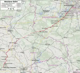 Voir la carte de la ligne.