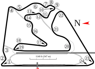 Circuit d'endurance (6,299&nbsp;km)