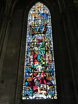 Photo de la baie 26 figurant le voyage de Jeanne d'Arc de Domrémy à Reims