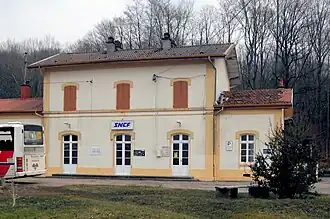 La gare de Bains-les-Bains.