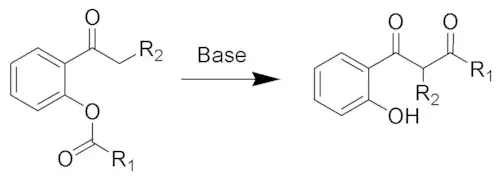 Schéma général d'un réarrangement de Baker-Venkataraman
