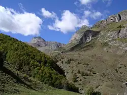La vallée d'Ordiso, depuis le refuge du même nom.