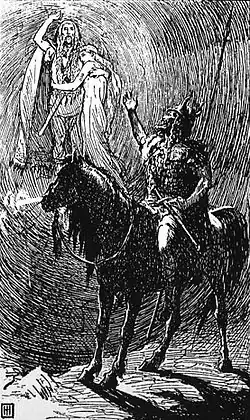 Nanna et Baldr en Helheim avec Hermód.