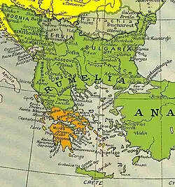Les Balkans jusqu'en 1878.