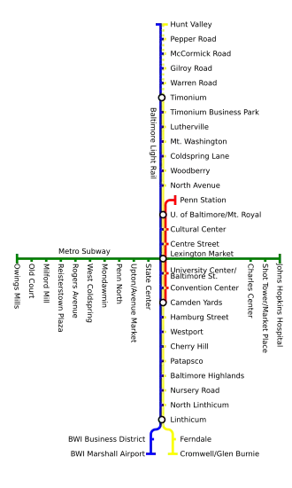 Image illustrative de l’article Métro léger de Baltimore