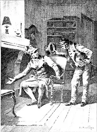 Gobseck me regarda silencieusement et me montra ma chaise.